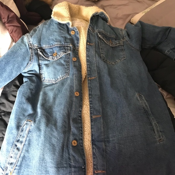 zara longline denim jacket